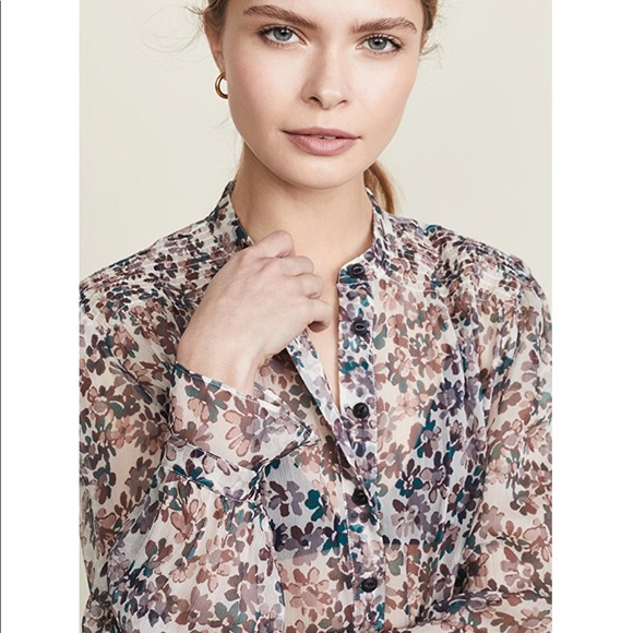 rag & bone Tops - Rag and Bone Susan lavender floral blouse M